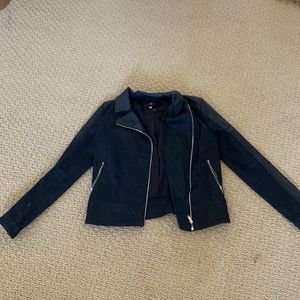 7 For All Mankind leather/fabric jacket